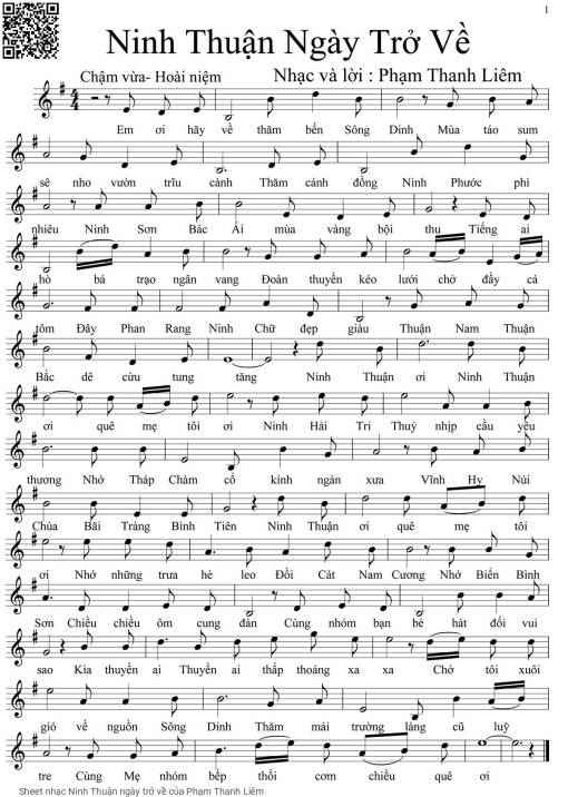 Ninh Thuận ngày trở về