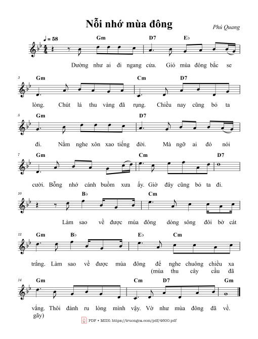 Nỗi nhớ mùa đông