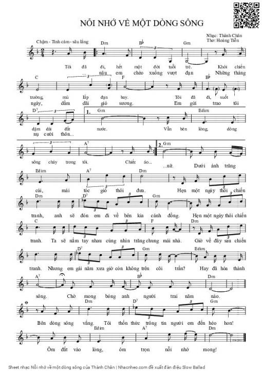 Nỗi nhớ về một dòng sông