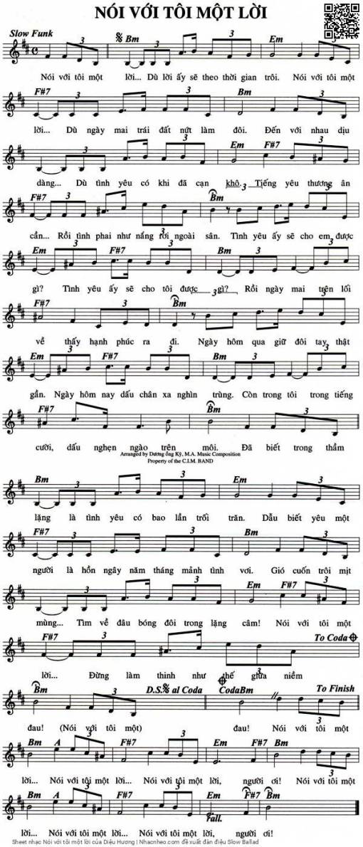 Nói với tôi một lời