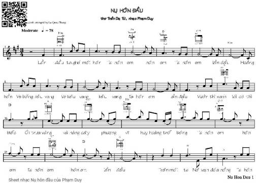 Nụ hôn đầu - Phạm Duy