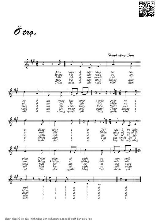 Ở trọ - Trịnh Công Sơn