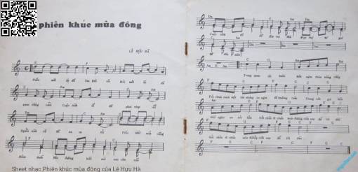 Sheet nhạc PDF bài Phiên khúc mùa đông