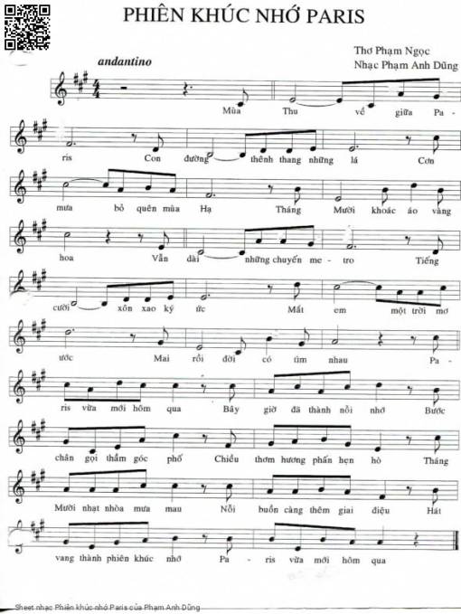 Phiên khúc nhớ Paris