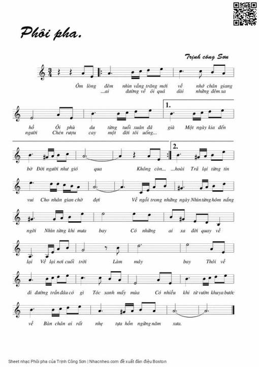 Phôi pha - Trịnh Công Sơn