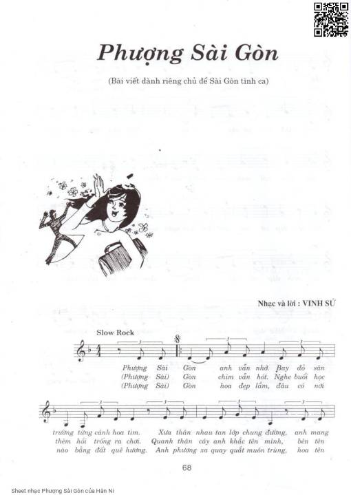 Sheet nhạc PDF bài Phượng Sài Gòn