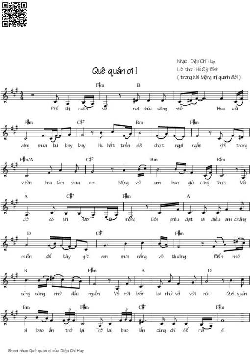 Quê quán ơi - Diệp Chí Huy