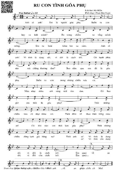 Ru con tình góa phụ