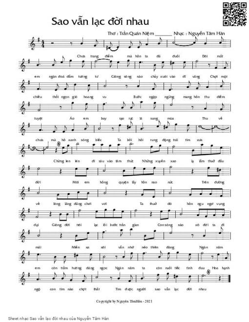 Sao vẫn lạc đời nhau