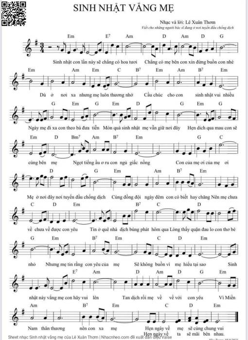 Sinh nhật vắng mẹ