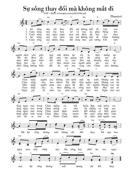 Sự sống thay đổi mà không mất đi