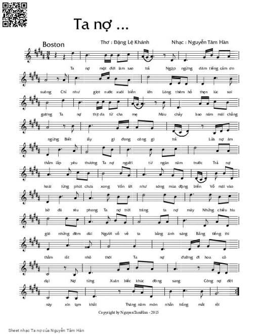 Ta nợ - Nguyễn Tâm Hàn