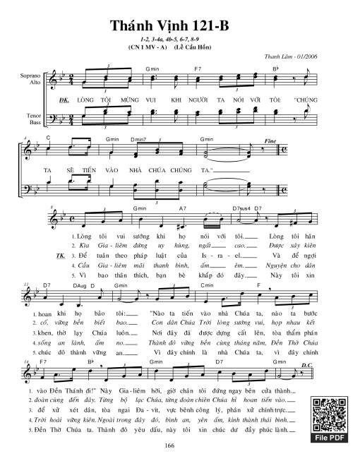 Thánh vịnh 121 - Thanh Lâm