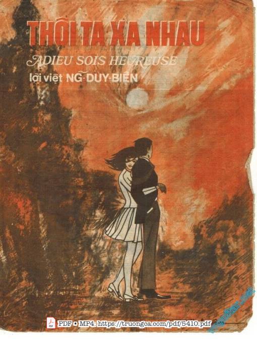 Thôi ta xa nhau (Adieu sois heureuse)