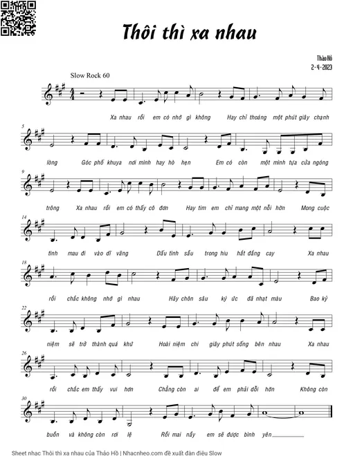 Thôi thì xa nhau - Thảo Hồ