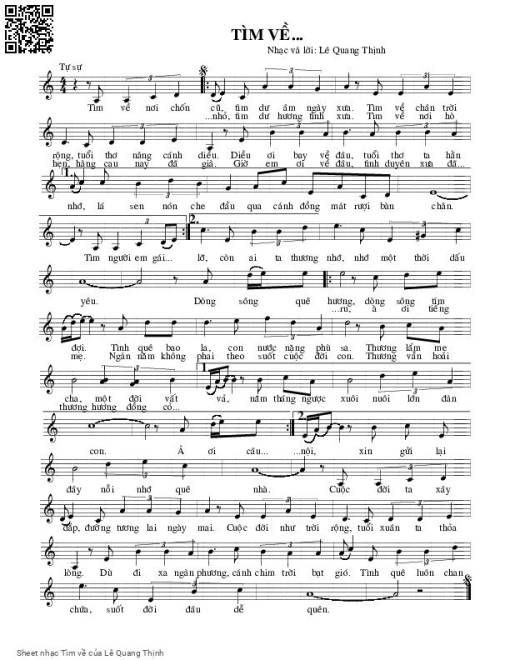 Tìm về - Lê Quang Thịnh