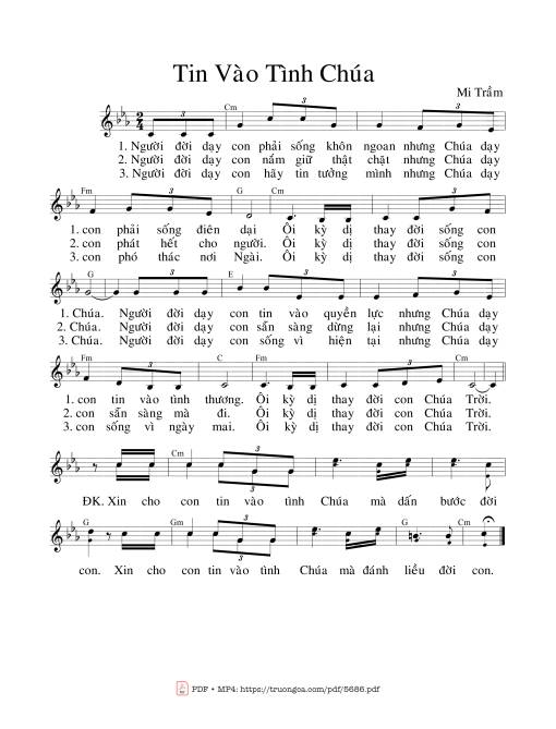 Tin vào tình Chúa