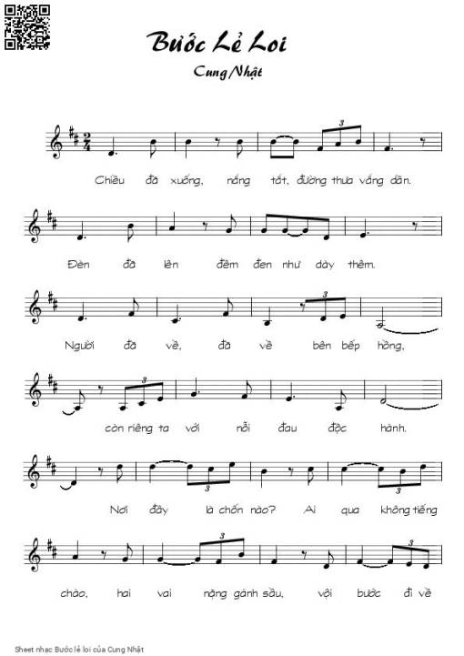 Bước lẻ loi - Cung Nhật