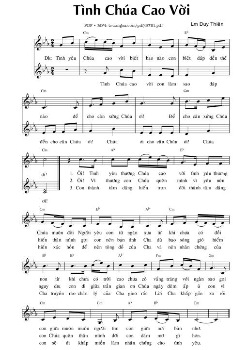 Tình Chúa cao vời