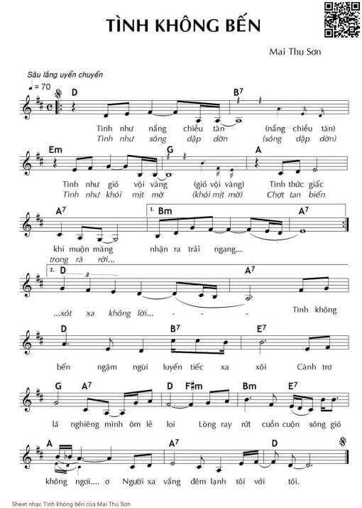 Tình không bến - Mai Thu Sơn