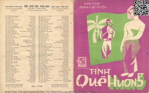 Sheet nhạc PDF bài Tình quê hương