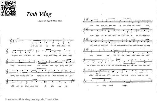 Tình vắng - Nguyễn Thanh Cảnh