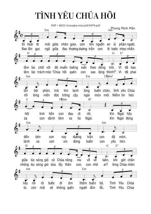 Tình yêu Chúa hỡi