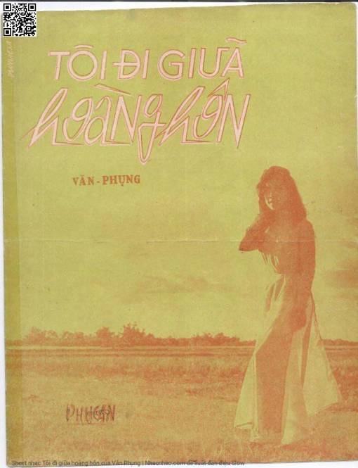Sheet nhạc PDF bài Tôi đi giữa hoàng hôn