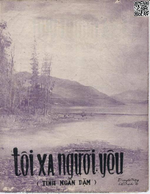 Sheet nhạc PDF bài Tôi xa người yêu