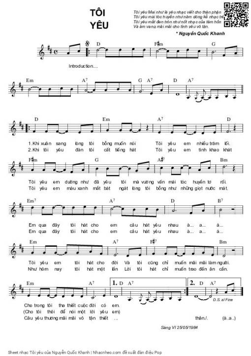 Tôi yêu - Nguyễn Quốc Khanh