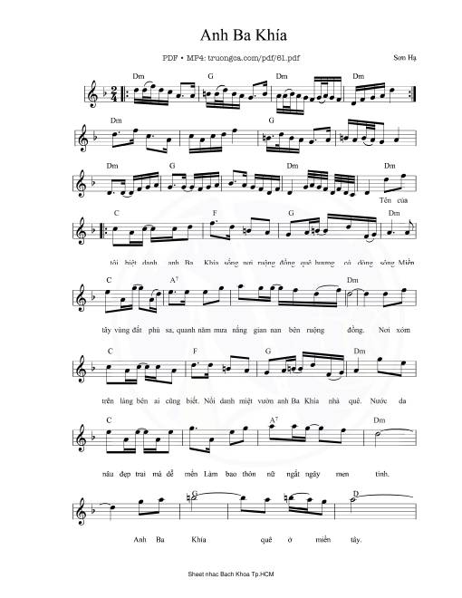 Anh Ba Khía - Sơn Hạ