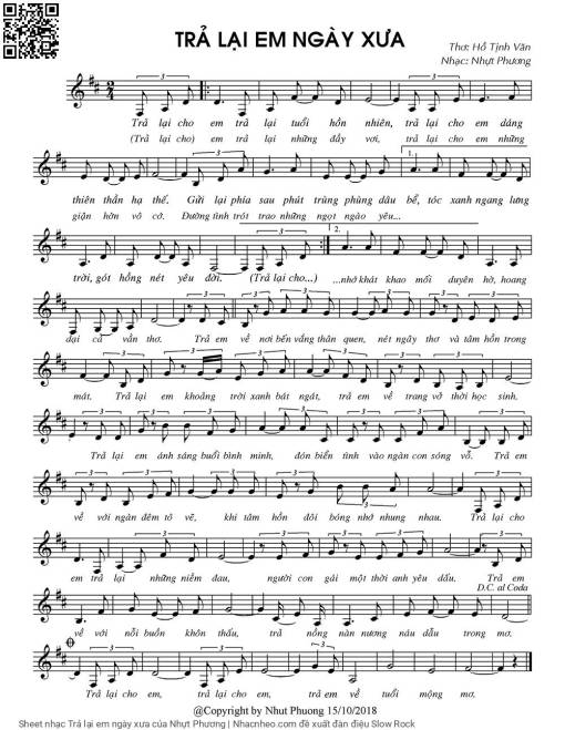 Trả lại em ngày xưa