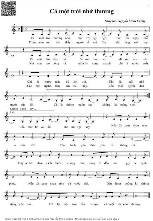 Cả một trời thương nhớ