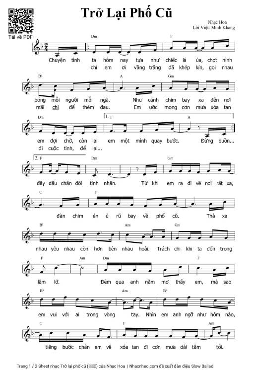 Trở lại phố cũ (一生痴心)