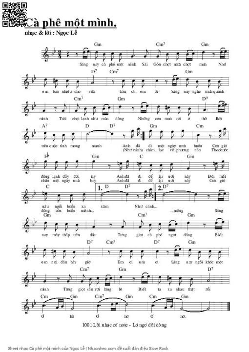 Cà phê một mình