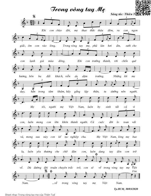 Trong vòng tay mẹ