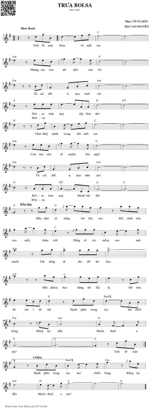 Trưa Bolsa - Võ Tá Hân