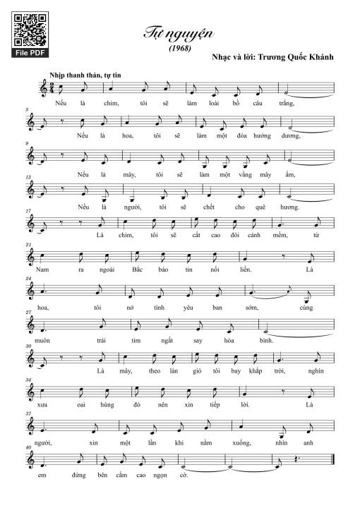 Tự nguyện - Trương Quốc Khánh