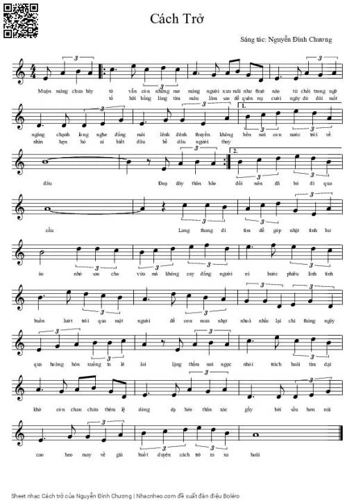 Cách trở - Nguyễn Đình Chương