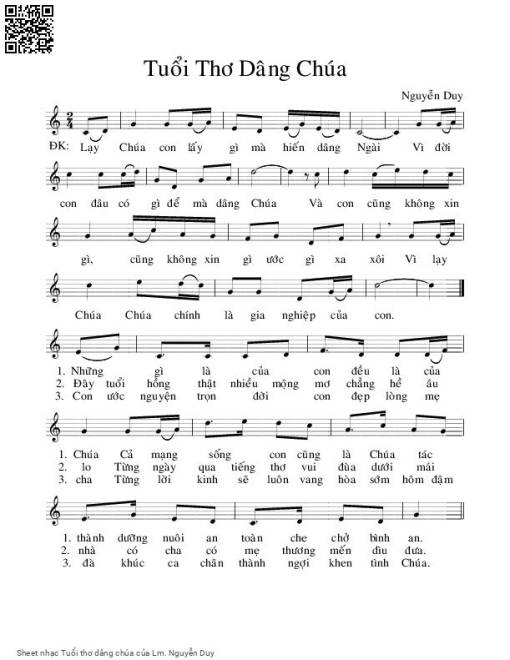 Tuổi thơ dâng chúa