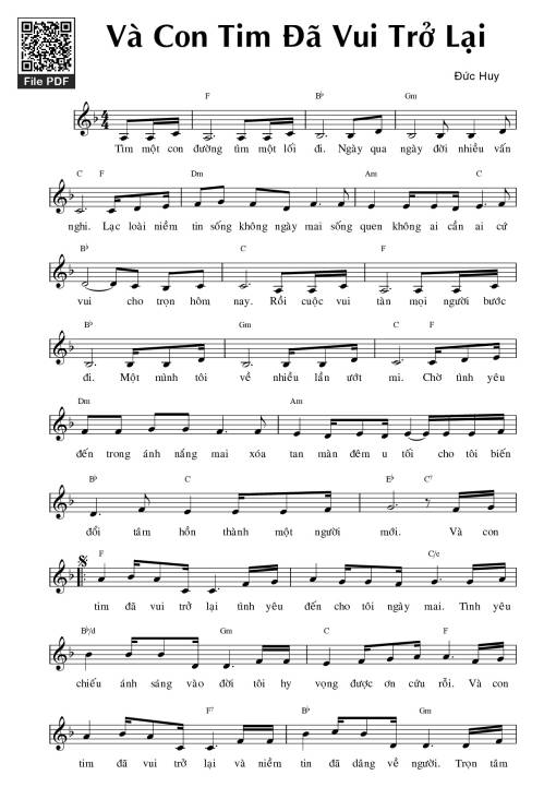 Và con tim đã vui trở lại