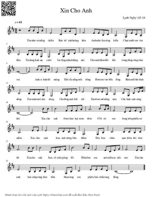Xin cho anh - Lynh Nghy