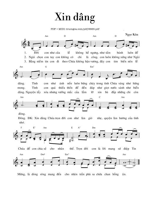 Xin dâng - Ngọc Kôn