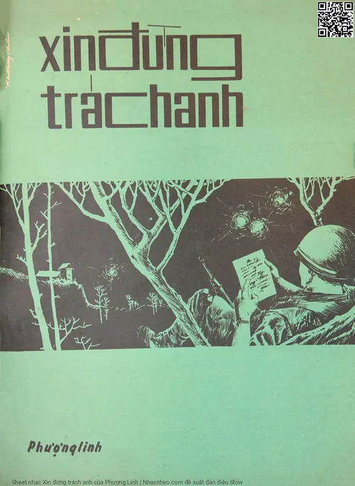 Sheet nhạc PDF bài Xin đừng trách anh