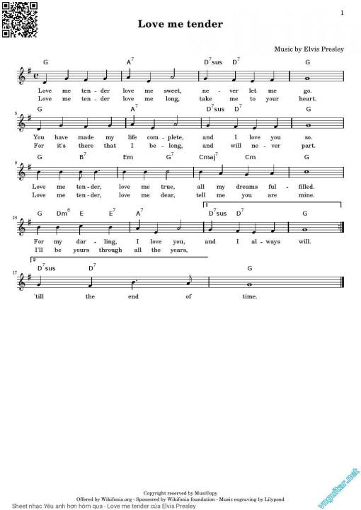 Yêu anh hơn hôm qua - Love me tender