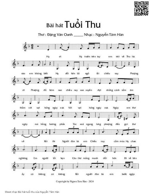 Bài hát tuổi thu