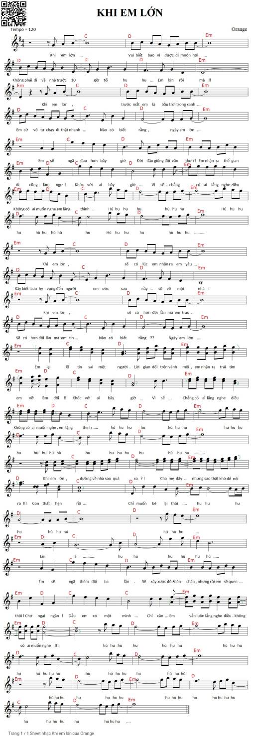 Khi em lớn - Orange