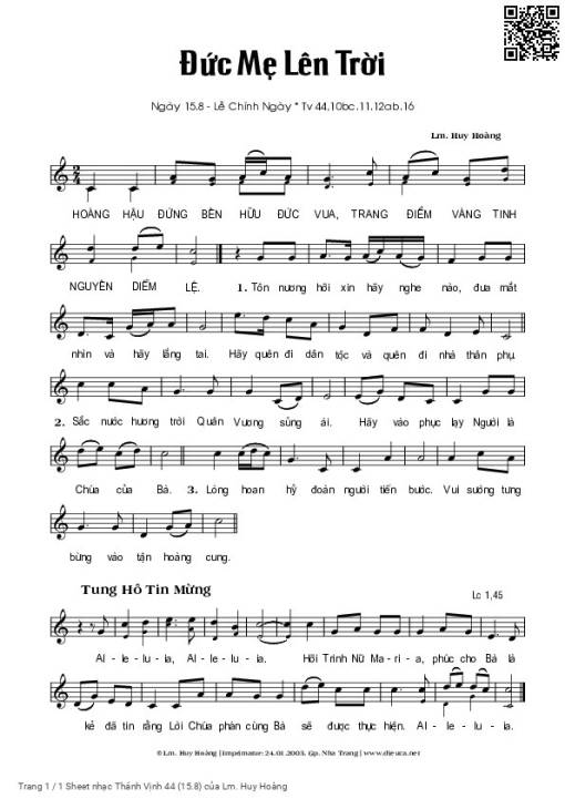 Thánh Vịnh 44 (15.8)