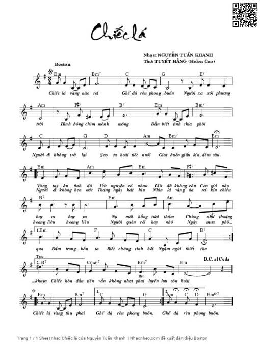 Chiếc lá - Nguyễn Tuấn Khanh