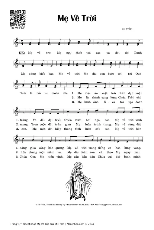 Mẹ Về Trời - Lm. Mi Trầm